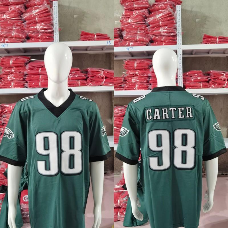Philadelphia Eagles Jersey Jalen Hurts Saquon Barkley NFL Football Stitched Sports Shirt Men S-XXXL