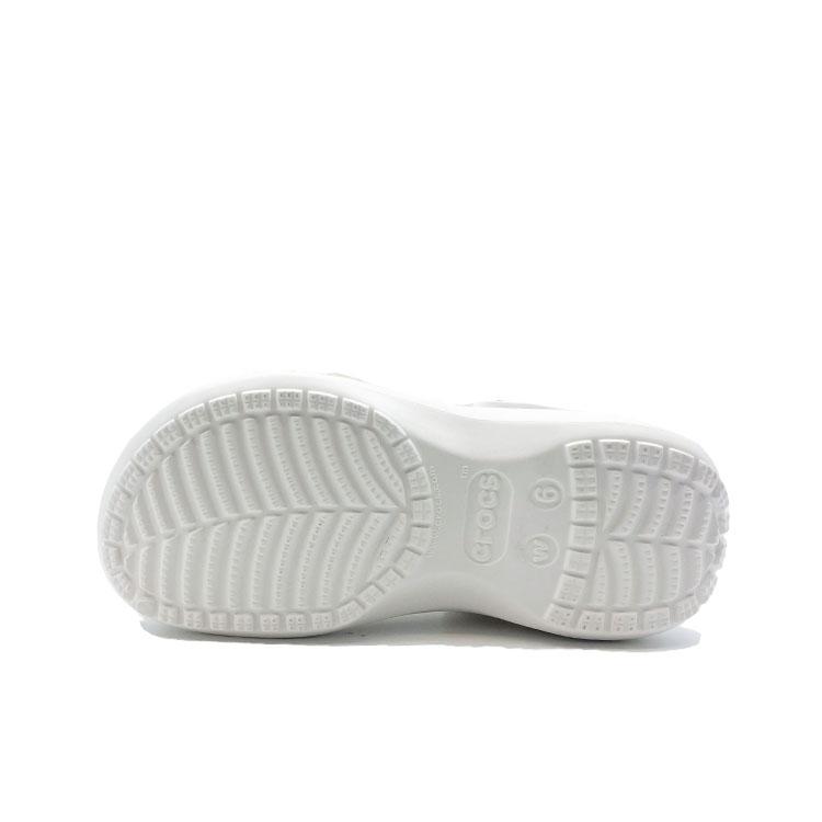 Crocs Classic Platform Lined Clog Butterfly Wings Double Fly Cute Campus Beach EVA Versatile Niche Hole Shoes Unisex White