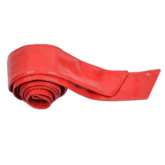 Женский корсет из искусственной кожи с бантом и завязкой на поясе