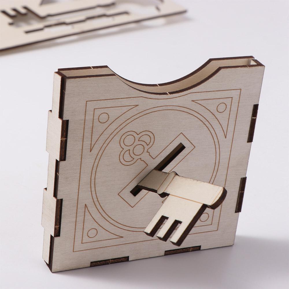 Wooden Finger Magic Trick Toy Assembling Magic Pencil Box Creative Wooden DIY Magic Set Kids Gifts