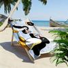 Pingu Print Beach Towel, Large Soft Quick Dry Towel for Beach Camping Swimming