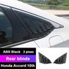 ABS Carbon Fiber Car Rear Window Shutter Cover Trim For Honda Accord X 10th 2018-2022 Accessories Window Louver Side Vent Trims