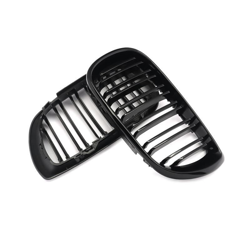 Car ABS Front Bumper Radiator Kidney Grilles Gril For BMW E46 3 Series 2002-2005 Car Accessories Styling Gloss Black