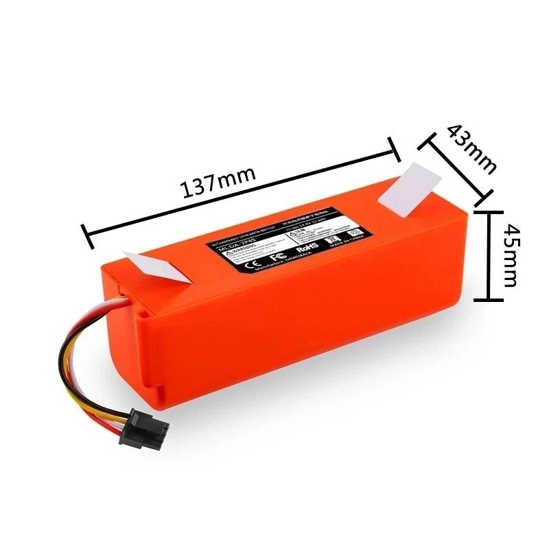 Сменный аккумулятор для робота-пылесоса для робота Xiaomi Roborock S50 S51 S55, запасные части для аксессуаров, литий-ионный аккумулятор 12800 мАч
