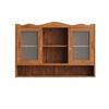 90CM Retro 2 Door Sliding Cabinet Three Layers of Storage Space,Suitable for Bathrooms,Kitchens,Dining Rooms,Brown