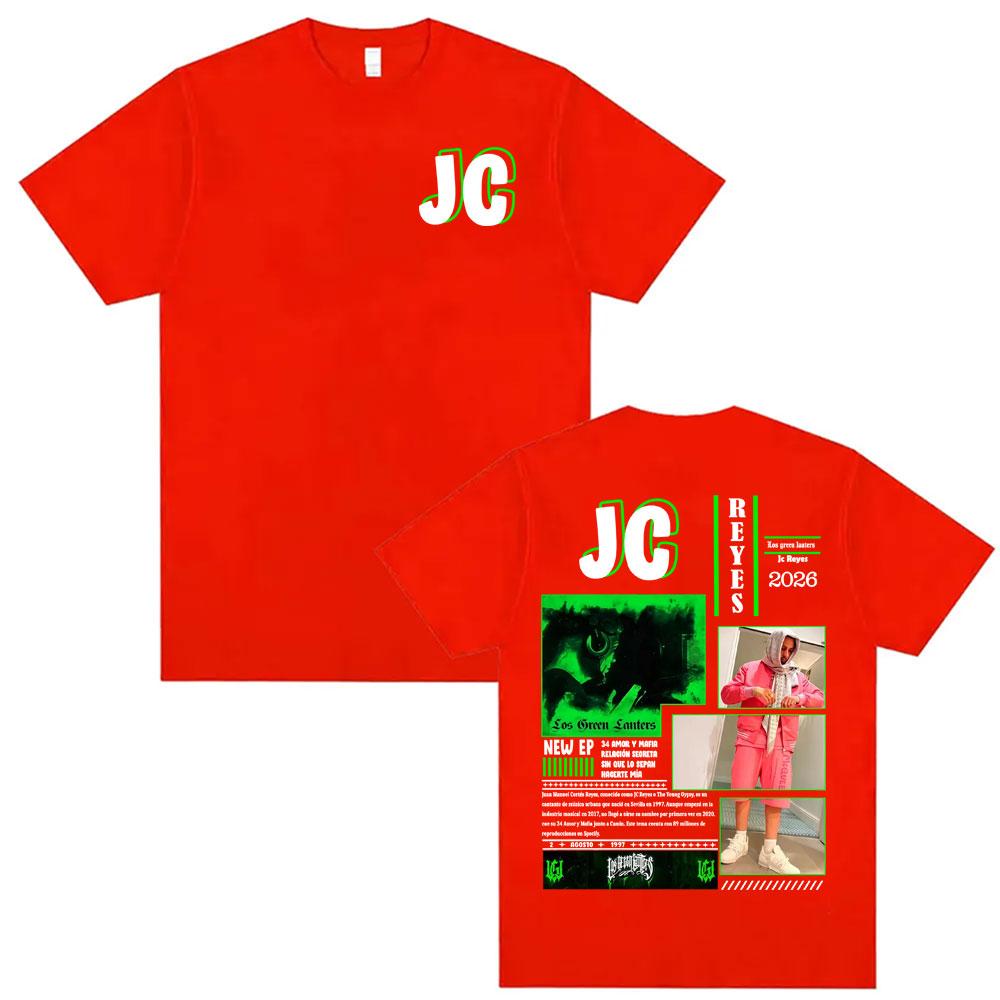 Rapper Jc Reyes Album 2026 Tour Tshirts Mens Women Fashion Summer Short Sleeve T Shirts Hip Hop 100 Cotton T Shirt Streetwear
