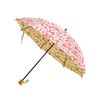 Made In Isuna Pattern Folding Sun and Folding Furoshiki Japanese UV Komiya Shoten Japan, Umbrella, 50cm, Rain, Women's, Two-Tier Umbrella, Wrap,
