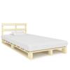 Solid Wood Pallet Bed Frame Pine 120*200 cm