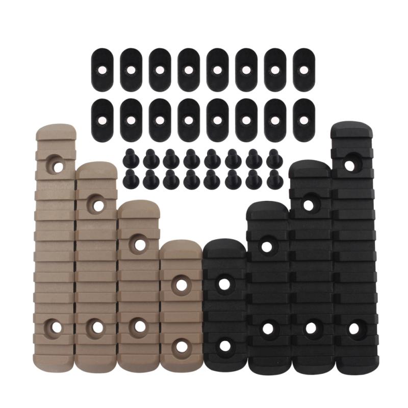 4PC / Set GVN M-Lok Полимерная направляющая Секция 57911 Полимерная направляющая Пикатинни / Weaver Rail