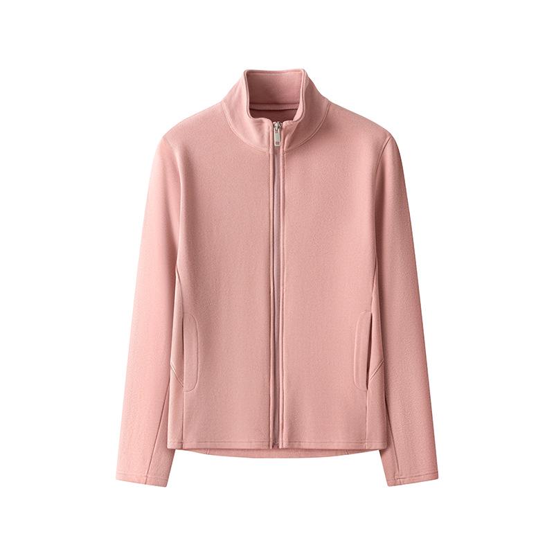 Clearance: German Fleece Velvet-Lined Stand Collar Jacket, 450g, Warm for Autumn/Winter