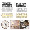 3pcs Clock Numerals Kit Arabic and Roman Number Hands Quartz DIY Digital Clock