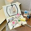 Tote Bag Foldable Shopping Bag Nylon Travel Grocery Bag Creative Cartoon Eco Bag  Women