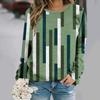 Autumn and Winter New Fashion Round Neck Long Sleeve Printed Elegant Casual Loose
