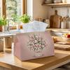 1pc Romantic Lily Bouquet Tissue Holder - A Versatile Napkin Dispenser Available In Two Sizes, Crafted from Sturdy Polyester And Adorned with Pastel P