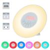 Wake Up Light Alarm Clock Celsius Simulation Digital Clock with FM Radio 7 Colors Light Nature Sounds Snooze Function Touch Control