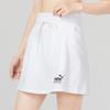 Puma Однотонная дышащая модная повседневная юбка на шнуровке для бега, фитнеса и тренировок, женские юбки белого цвета 677126-02