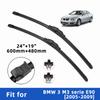 Wiper Blades for BMW 3 M3 Serie E90 2005-2009 Front Double Rubber Strip Wiper Blade Windshield Brushes Windscreen Window Accessories