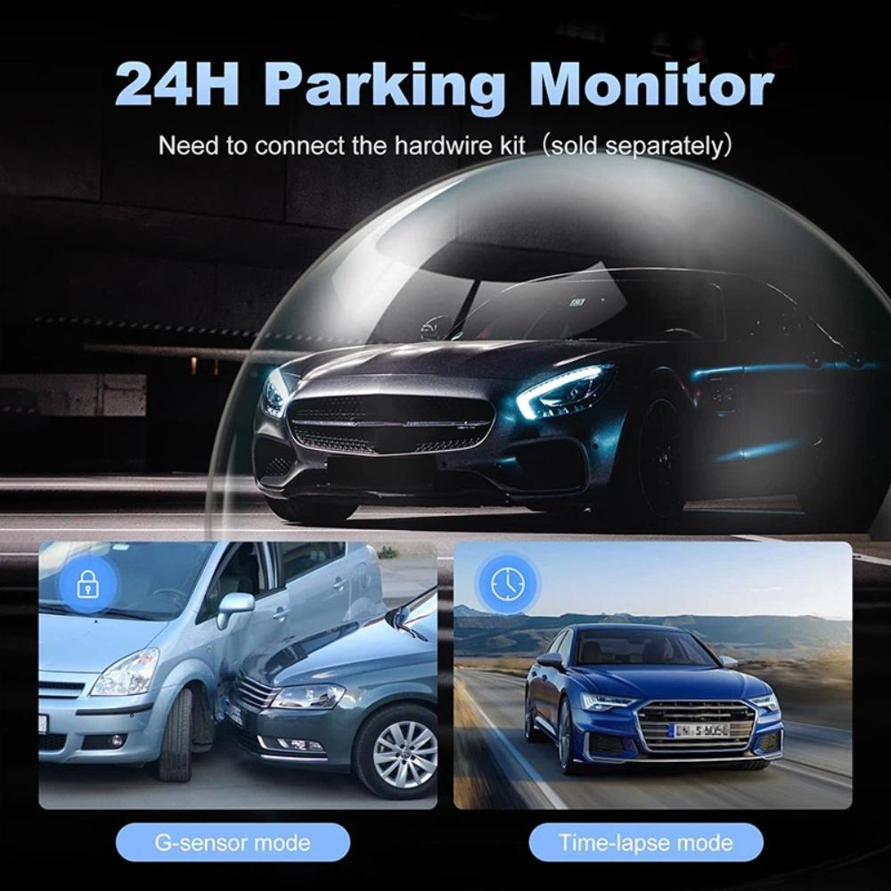 3- или 4-канальная автомобильная WIFI/GPS видеорегистратор-камера, HD 360° панорамная видеозапись, 24-часовой мониторинг парковки, Автомобильный аксессуар