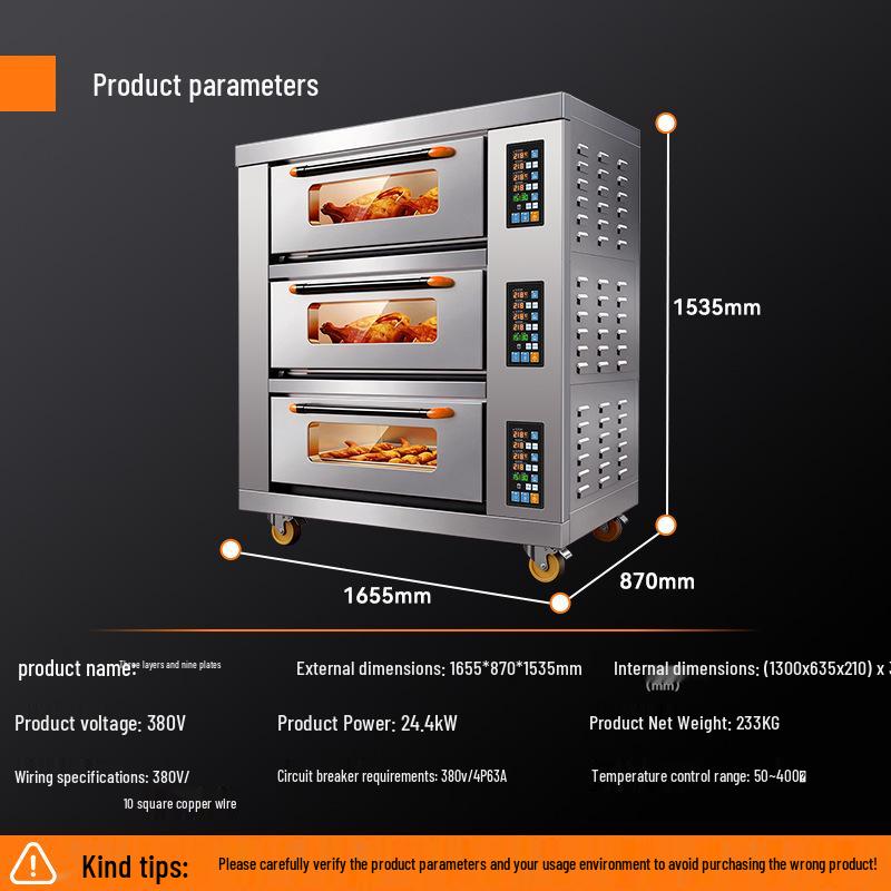 Kelaiheng Commercial Electric Oven for Cake, Bread, & Pizza Baking