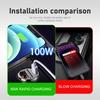 For SsangYong 100W Mini Car Charger Lighter Fast Charging PD USB Type C Phone Charger Kyron Actyon Sport Tivoli Torres Korando fpvcm00