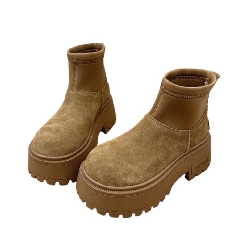 Женские зимние ботинки на платформе с леопардовым принтом, дизайнерские повседневные ботинки на толстой подошве, женские зимние брендовые готические ботинки для мотоциклистов 2025 года