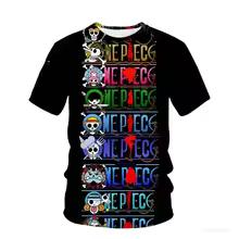 Children One Piece T-Shirt Luffy Haki Print Summer Casual Boys Clothes Girls Short Sleeve Men Jersey Play Wear
