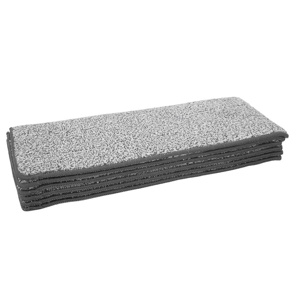 6Pcs Mop Cloth Replacement Machine Washable Mop Head Pad for Home Floor Cleaning 33x12cm