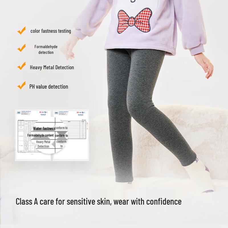 Balabala Kids' Fleece-Lined Thermal Leggings
