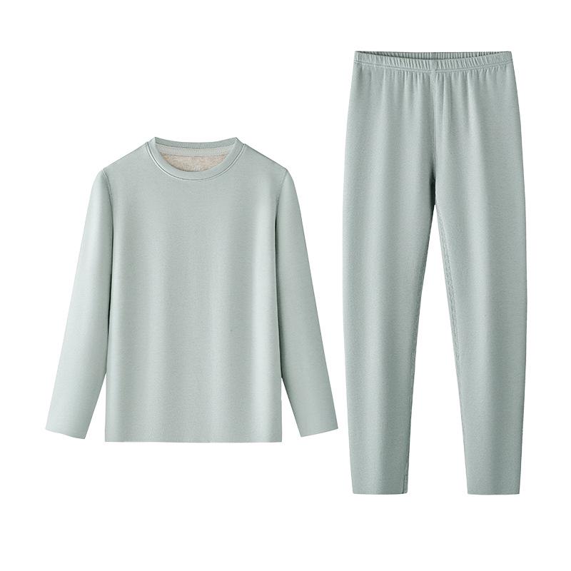 [Содержит кашемир] Детский термокомплект Meiyabi из шелка с флисом - Осень/Зима