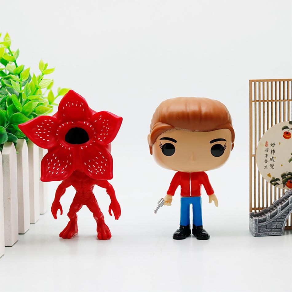 8 шт./комплект Фигурки Мультяшных Аниме Персонажей Stranger Things Милая Один Демагорггон Коллекционные Украшения Модели Игрушки ПВХ Развлекательные Безопасные для Игры