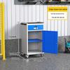 Heavy-Duty Multifunctional Tool Cart with Drawers for Workshop Storage