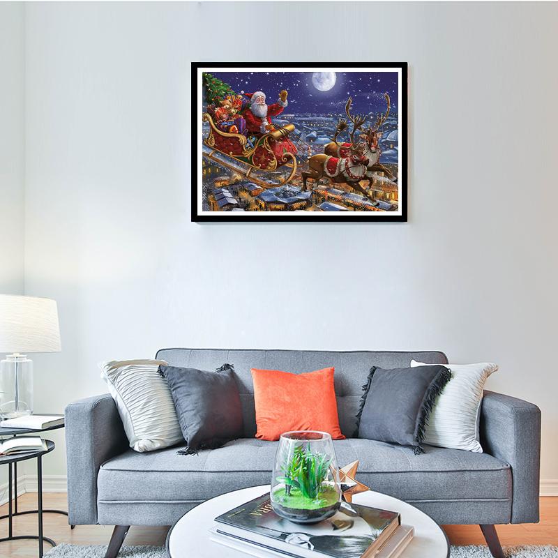 DIY Санта-Клаус 5D алмазная живопись полный Squrae дрель мультфильм Алмазная вышивка наборы крестиков подарок домашний декор настенное искусство