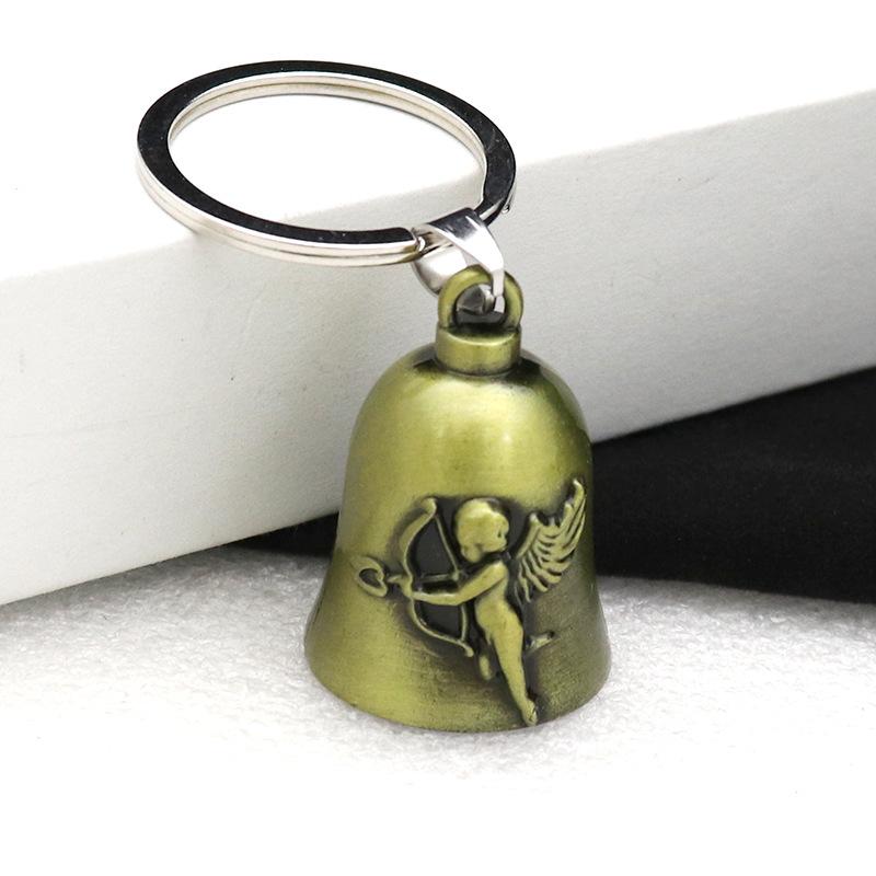 Ретро Металлический Брелок для Ключей с Подвеской-Колокольчиком - Украшение для Автомобиля и Сумки