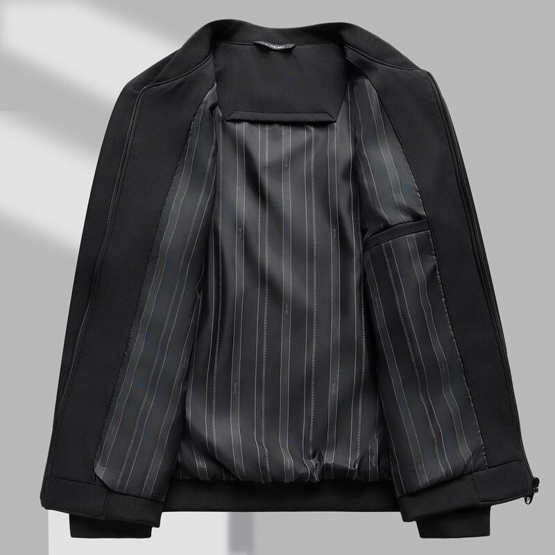 Весенний новый стиль мужского среднего и молодого возраста, деловая куртка на молнии с воротником-стойкой, модная, повседневная, универсальная, мужской блейзер