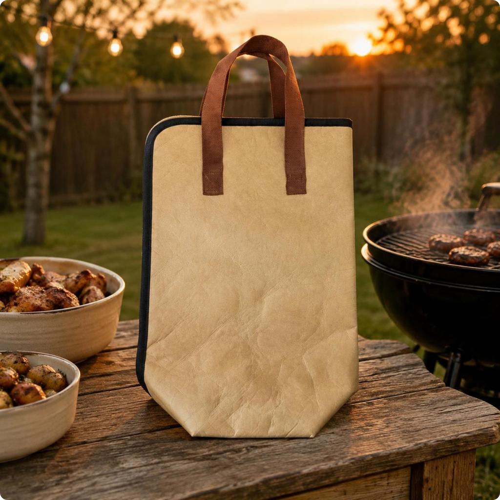Barbecue Thermal Bag Large Capacity Bbq Food Bag Easy To Clean Zipper Closure For Travel
