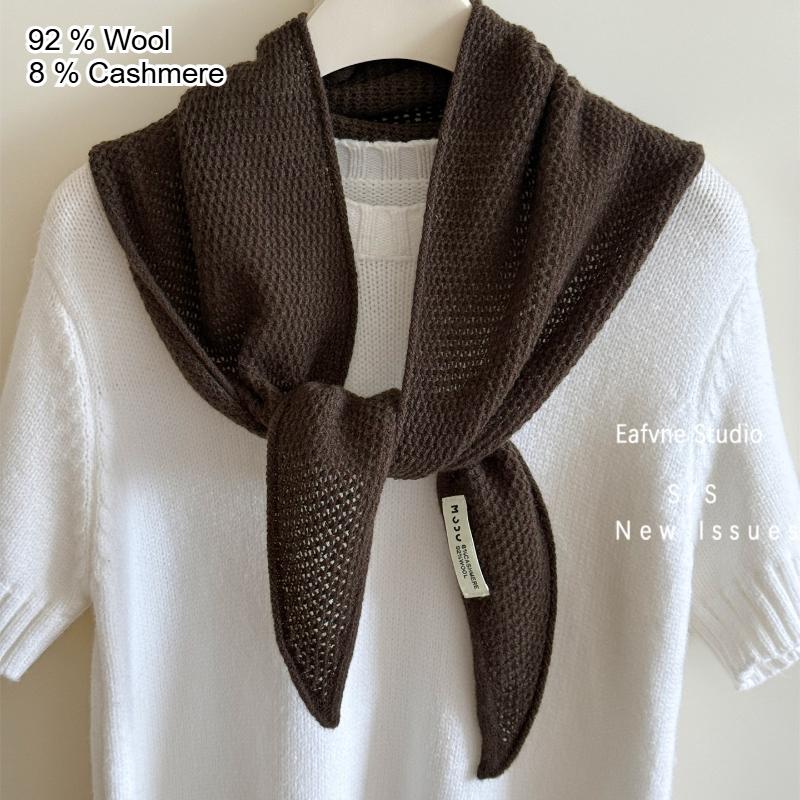 Британский корейский треугольный шарф Niche Wool треугольный шарф женский платок вязаный шарф многофункциональный теплый вязаный шарф