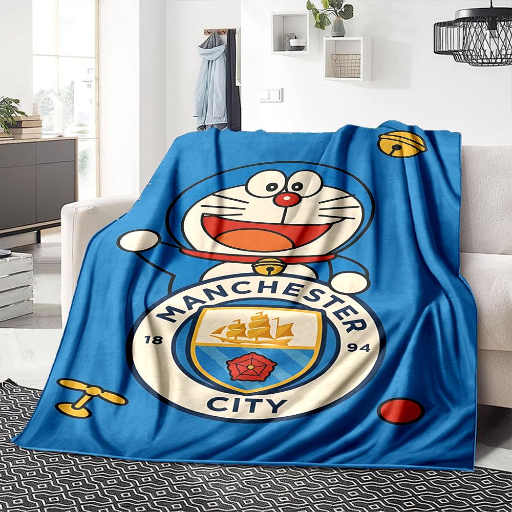 Manchester City Crests Blankets Flannel Printed Breathable Warm Throw Blanket for Home Office Bedspreads 0708a21
