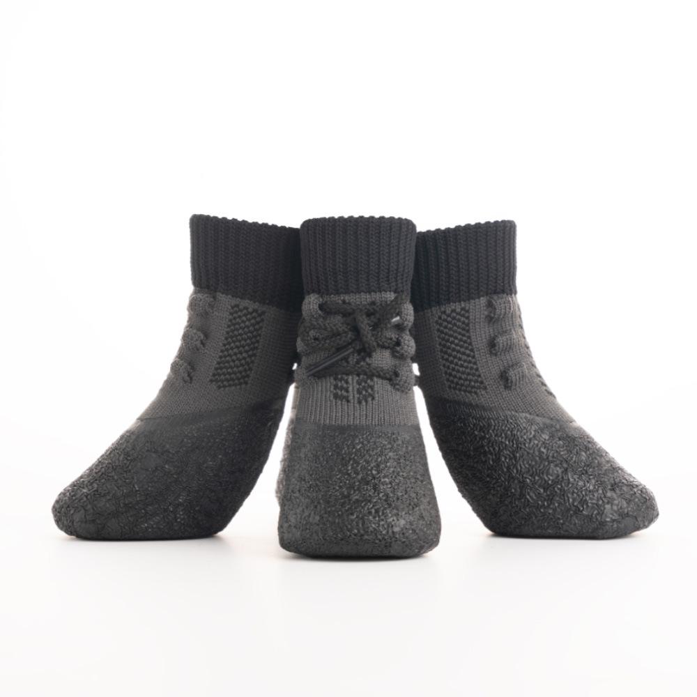 Outdoor Dog Shoes Socks Anti-Slip and Dirt-Resistant Adjustable Pet Booties for Medium/Small Dogs Teddy Golden Retriever