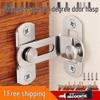 90° Right Angle Stainless Steel Door Latch - Security Bolt for Pet Cage, Barn, Sliding Door, Anti-Theft Hook and Eye.
