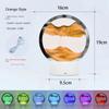 Colors 3D Sea Display Decoration Quicksand Painting Hourglass Light Desktop Ornament Sandscape Lamp