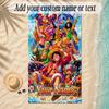 Beach TowelOne Piece Custom Name Text Personalized Soft Towel for Beach Pool Indoor Home Decor Gift