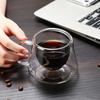 2pcs 200ml Double Wall Glass Coffee Mug Heat-resistant Espresso Cup Thermo Insulated Cup Tea Water Drinkware Oats Container