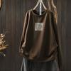 2025 Versatile Round Neck Fleece Pullover Hoodie