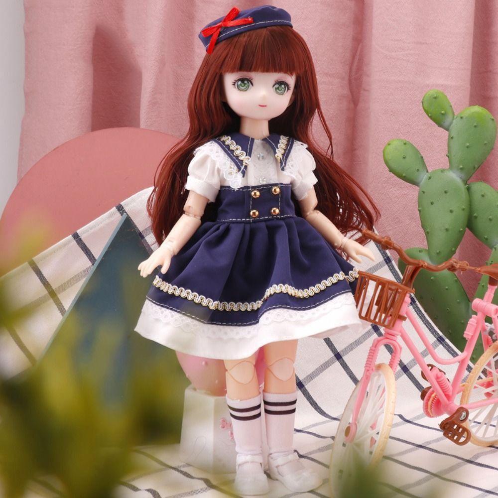 Spherical Joint 1/6 Bjd Dolls Dress Up 30cm Articulated Toys Dressing Doll Hinged Doll Girls Gifts