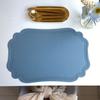 Leather placemat ins wind retro dining table mat European creative thermal insulation mat Nordic waterproof and oil-proof western dining mat