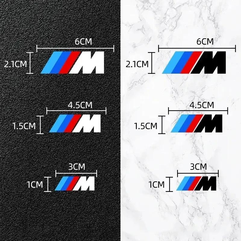 New 6PCS Car Brake Decorative Stickers Wheel Hub Styling Decals Accessories For BMW M X1 X3 X5 X6 X7 E30 E90 M3 E84 E83 F25