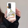 Чехол для телефона с мультяшной уткой для Huawei Mate P10 P20 P30 P40 P50 Smart Z Honor 50 60 70 Pro Lite Прозрачный чехол