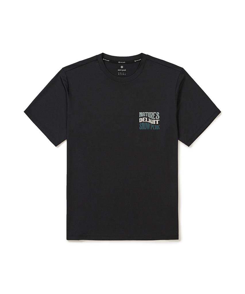 SNOWPEAK APPAREL Футболка с коротким рукавом и надписью Water (S25Mmwsw02) черный