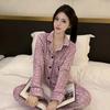 Новые пижамные брюки для женщин осенний французский стиль остров бархатный новогодний костюм зимняя флисовая подкладка утолщенная домашняя одежда