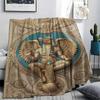 1Pc Metallic creatures Print Flannel Blanket, High quality Comfortable for All Seasons, Home Decor, Warmth and Comfort, Perfect for Christmas Gifts